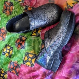 Dansko iridescent clogs size 40/10